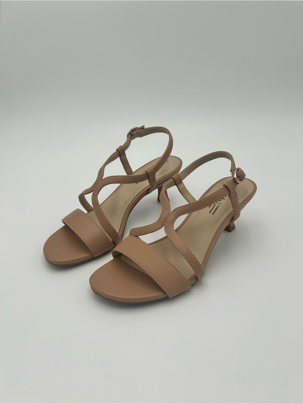 Life Stride Nude Slingback Sandal Heels